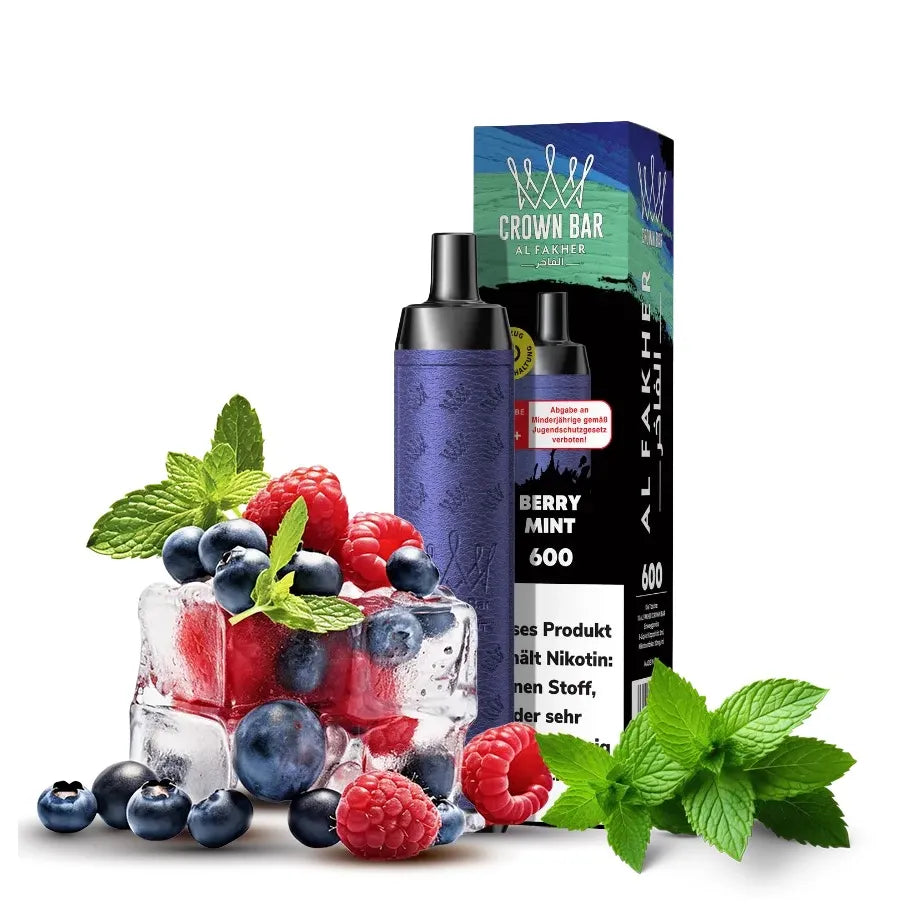 Al Fakher Crown Bar 600 Einweg Vape – Berry Mint