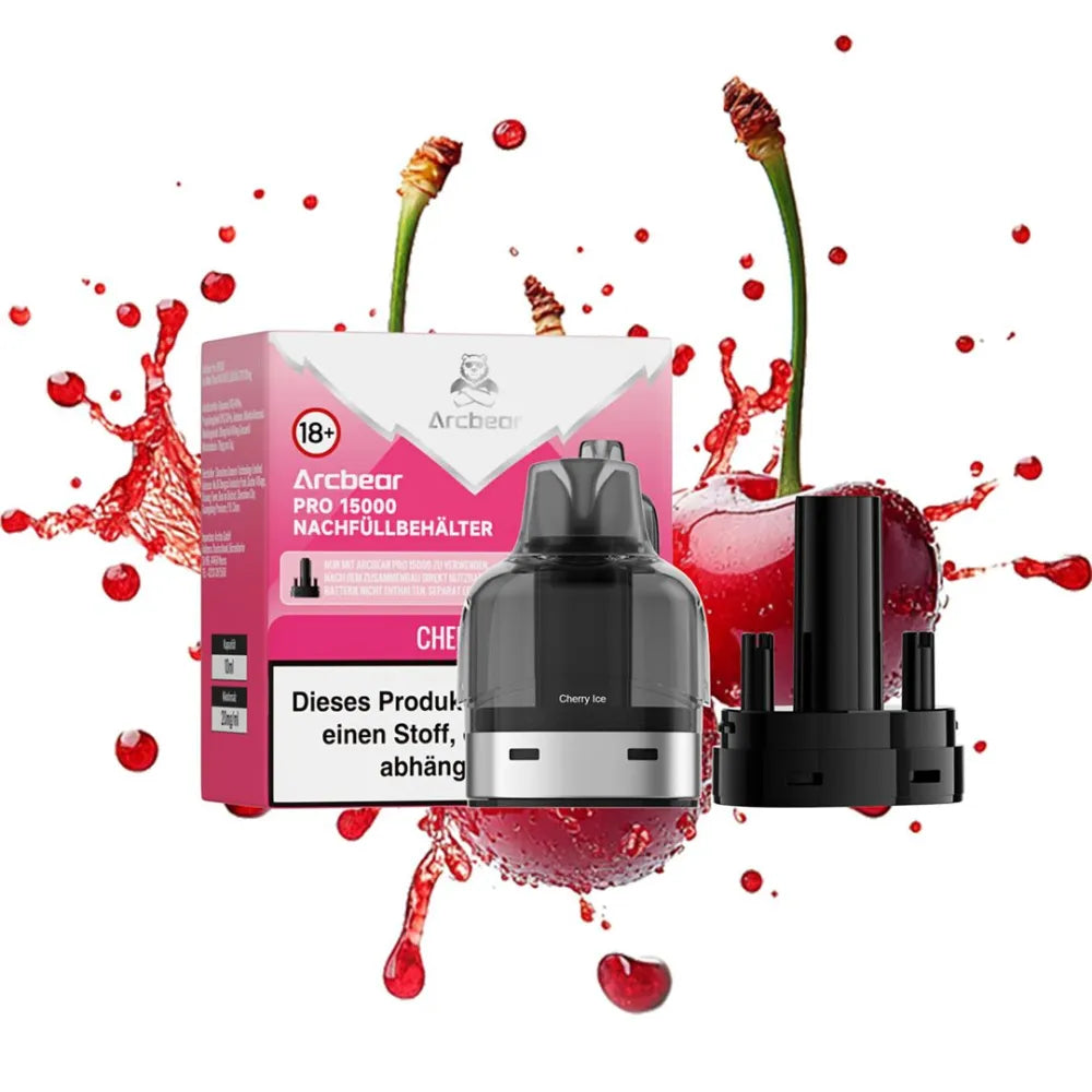 Arcbear Pro 15000 Nachfüllbehälter 10ml – Cherry Ice