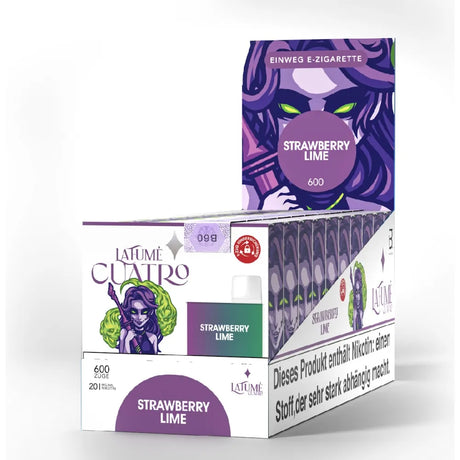 La Fume Cuatro Einweg Vape – Strawberry Lime