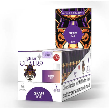La Fume Cuatro Einweg Vape – Grape Ice