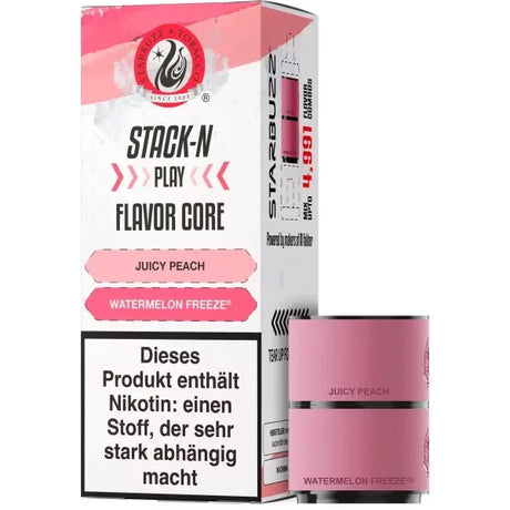 StarBuzz Stack-N-Play Pods 20mg – Juicy Peach + Watermelon Freeze