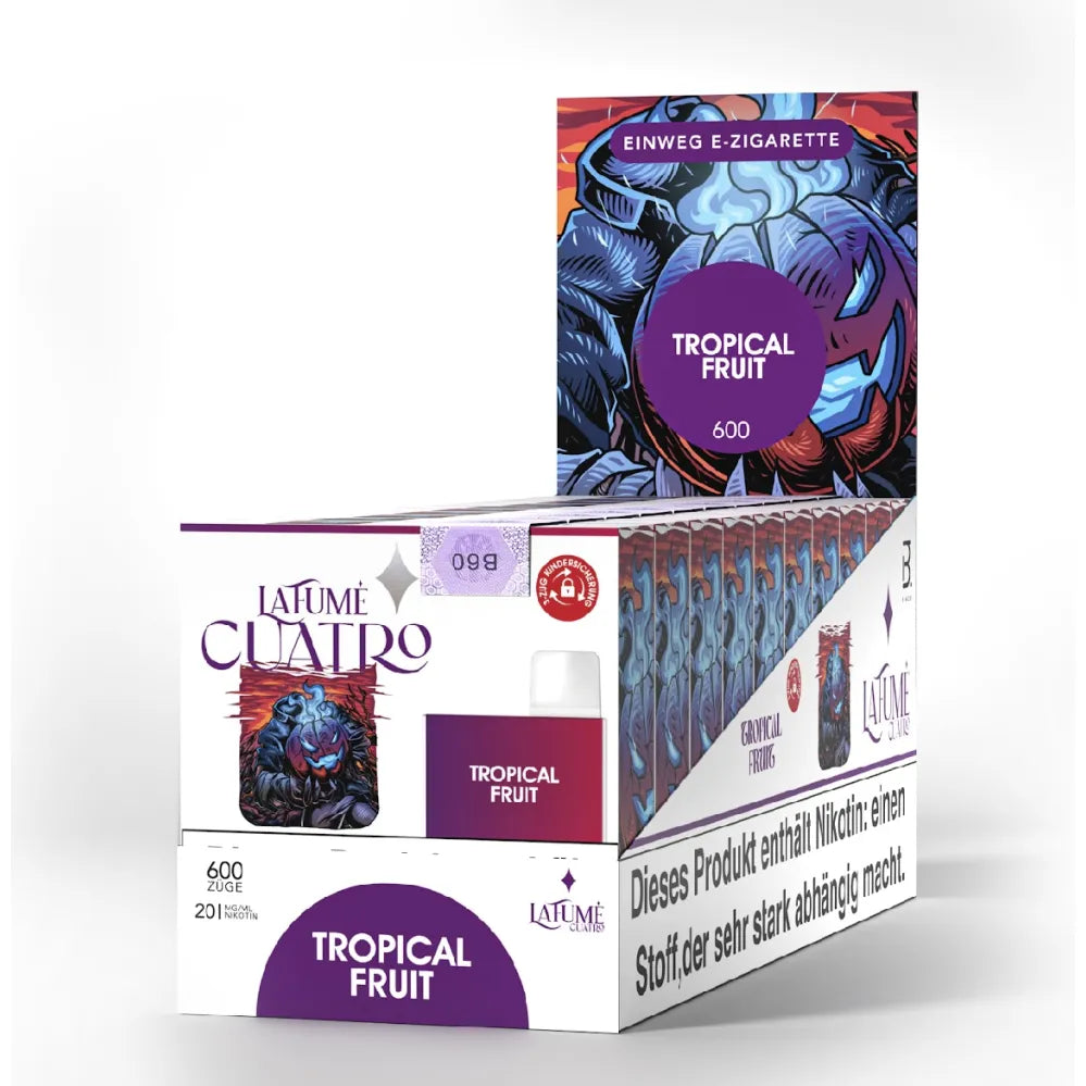 La Fume Cuatro Einweg Vape – Tropical Fruit