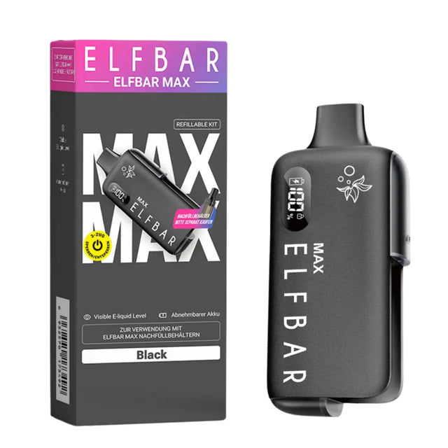 Elfbar MAX Basisgerät (650mAh) – Black