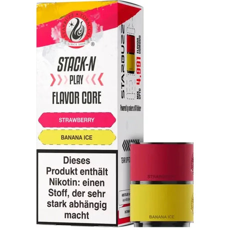 StarBuzz Stack-N-Play Pods 20mg – Strawberry + Banana Ice
