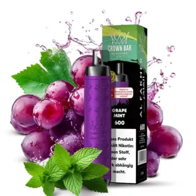 Al Fakher Crown Bar 600 Einweg Vape – Grape Mint