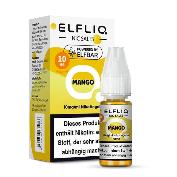 ELFLIQ NicSalt Liquid by ELFBAR – Mango 10mg