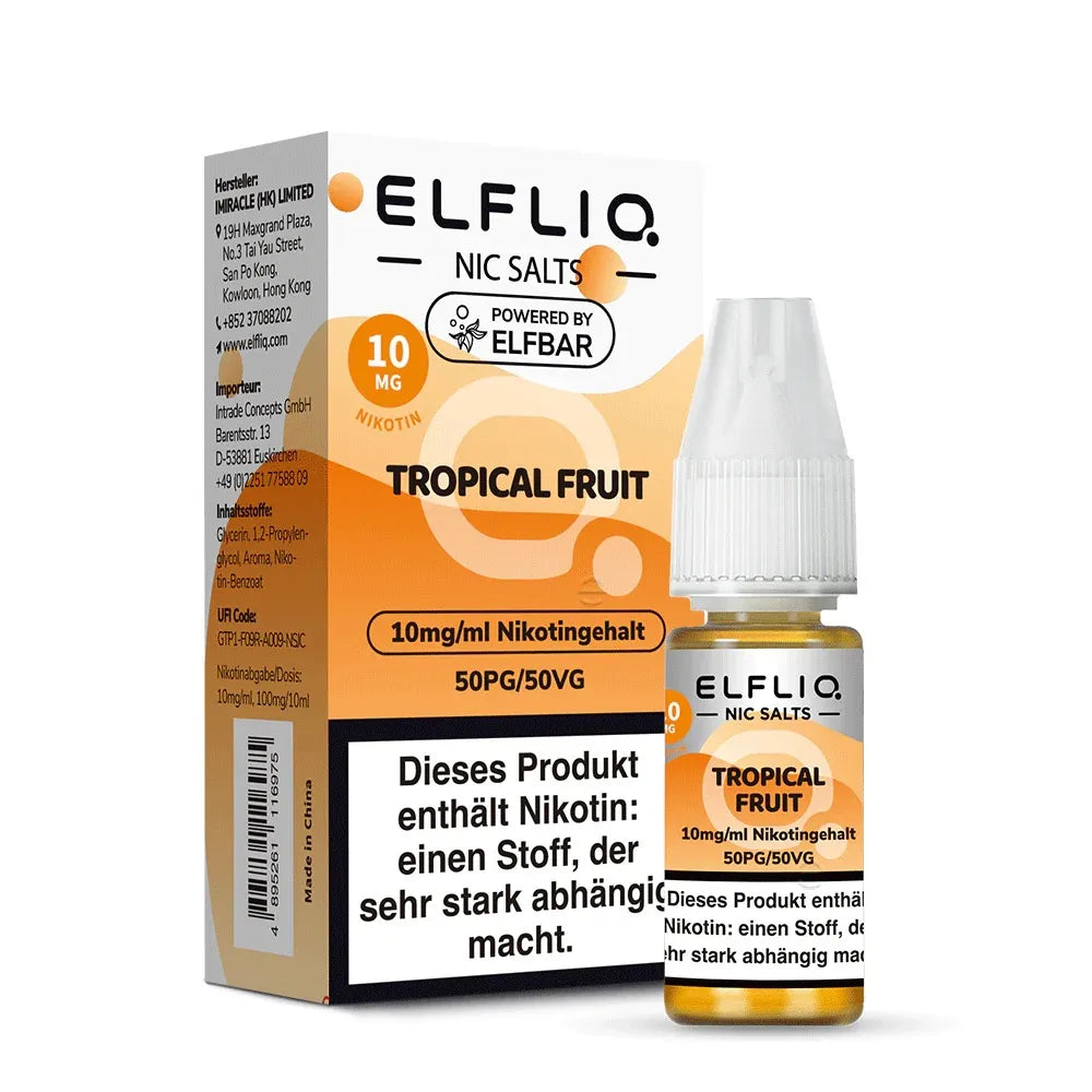 ELFLIQ NicSalt Liquid by ELFBAR – Tropical Fruit 10mg