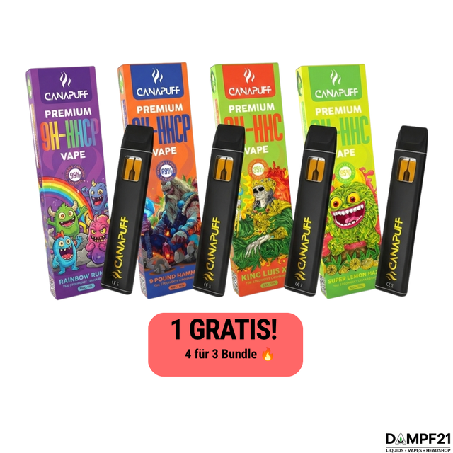 Canapuff 9H-HHC 4für3 Vape Bundle