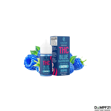 Canapuff Blue Raspberry THC Liquid 30ml