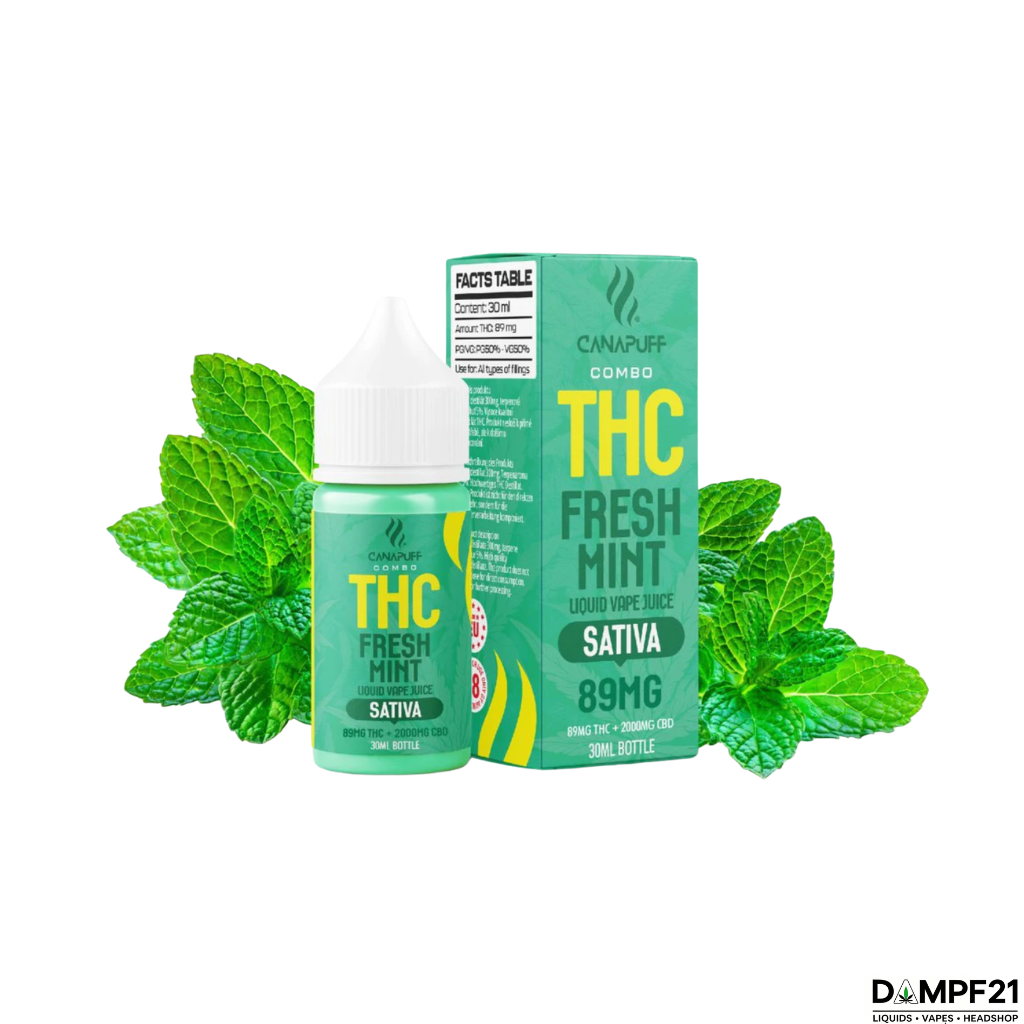 Canapuff Fresh Mint THC Liquid 30ml