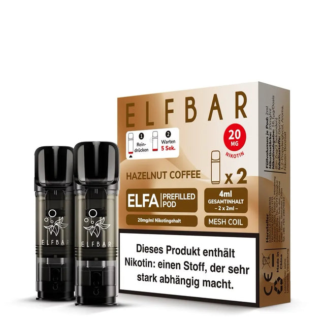 ELFBAR ELFA PODS 20mg – Hazelnut Coffee