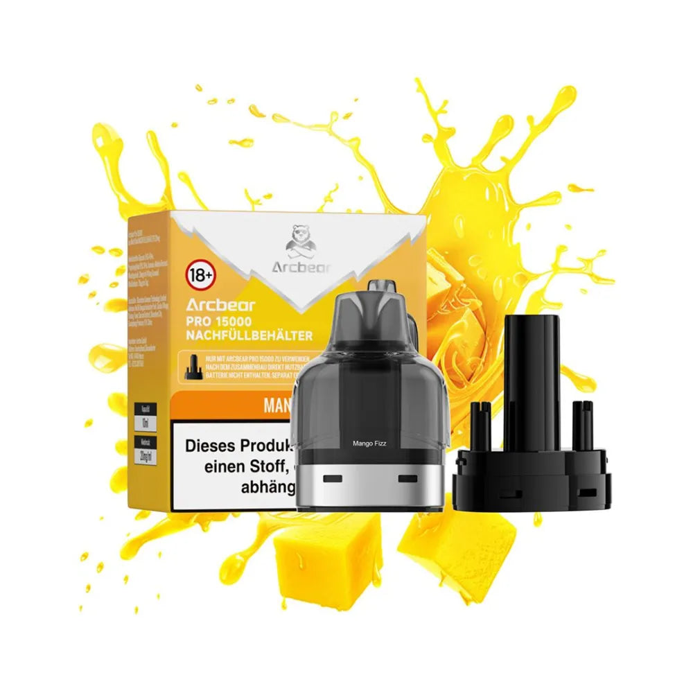 Arcbear Pro 15000 Nachfüllbehälter 10ml – Mango Fizz