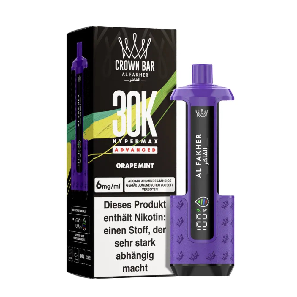 Al Fakher 30K Basisgerät – Grape Mint